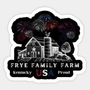 4th of July on the Farm Sticker